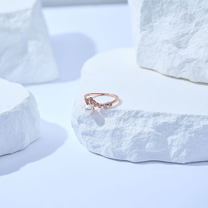 Top Grade Freshwater Pearl Ring WR00346 | BUBBLE