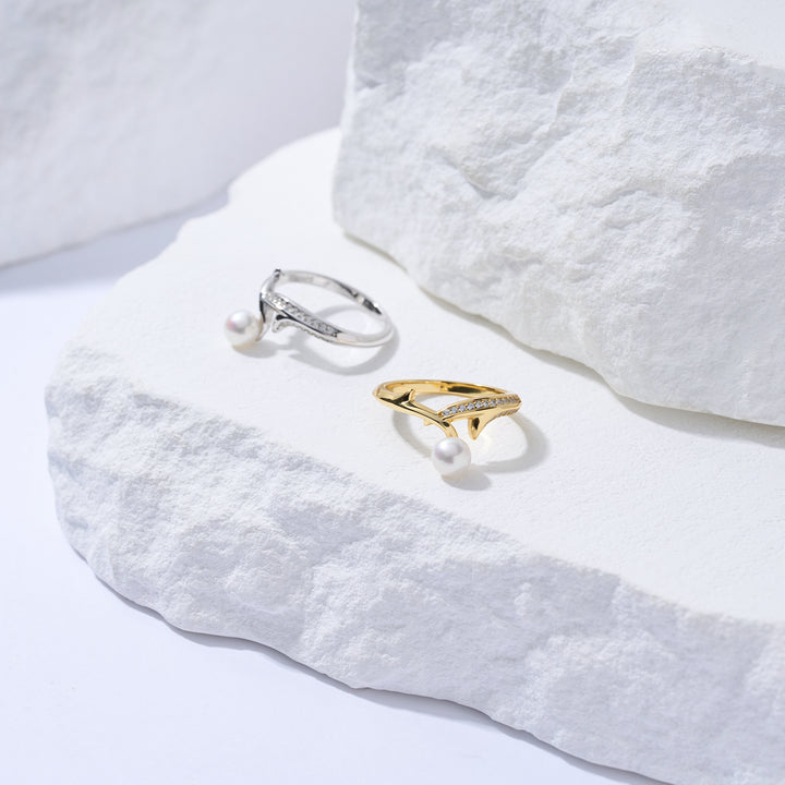 Top Grade Freshwater Pearl Ring WR00348 | ROSE