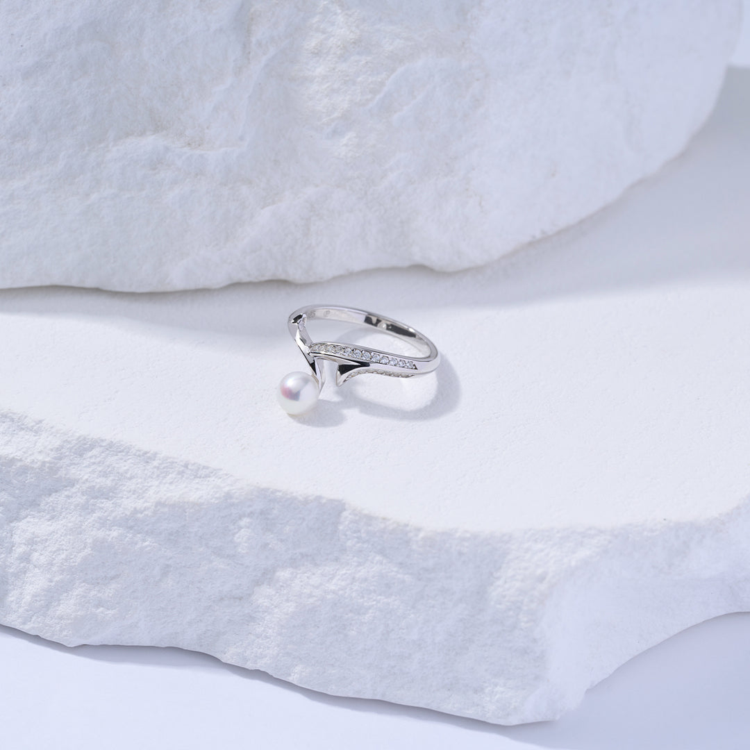 Top Grade Freshwater Pearl Ring WR00348 | ROSE