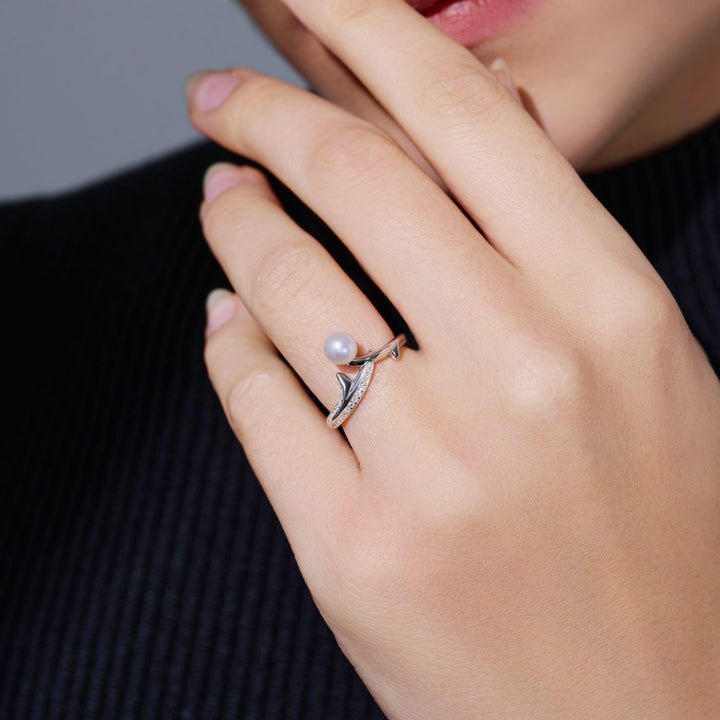 Cincin Mutiara Air Tawar Gred Teratas WR00348 | MAWAR