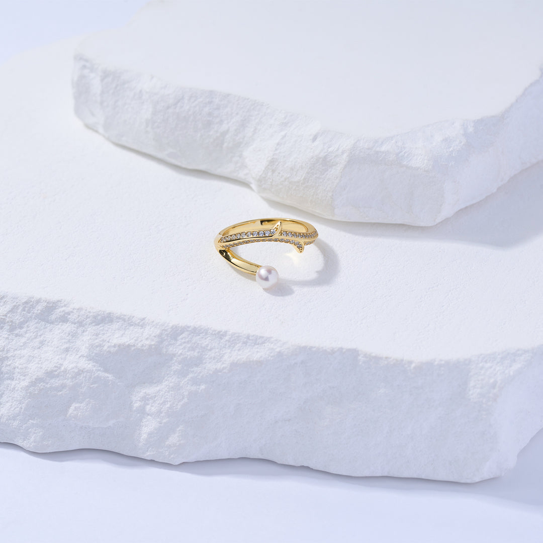 Top Grade Freshwater Pearl Ring WR00349 | ROSE