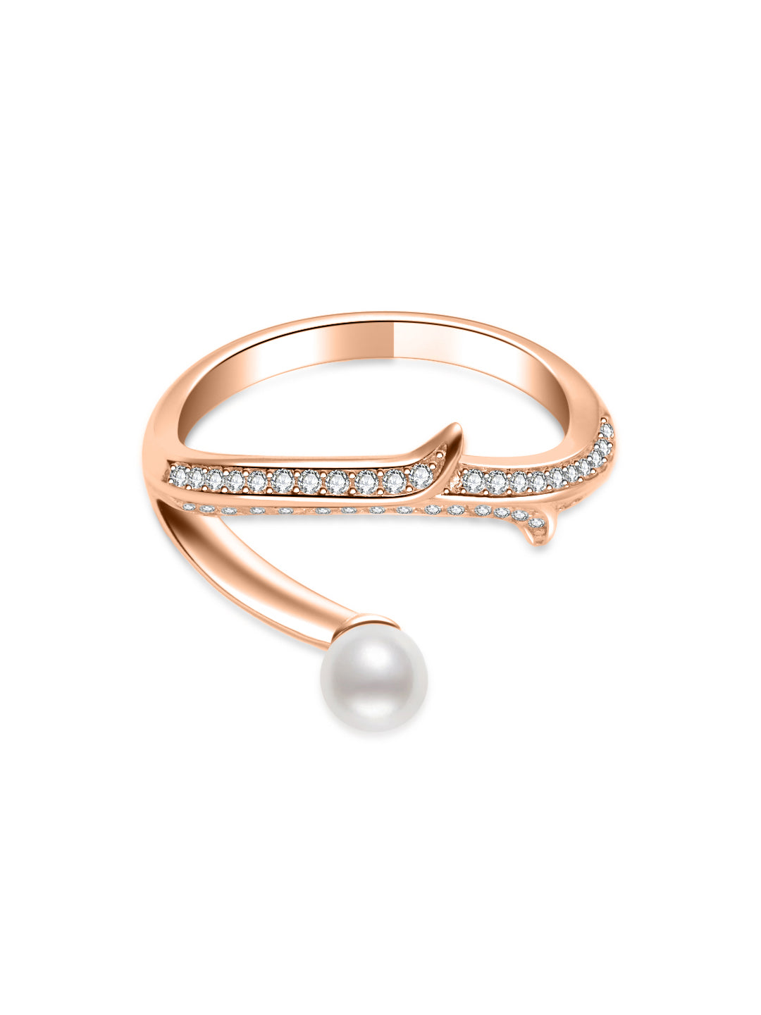 Anillo de Perla de Agua Dulce de Primera Calidad WR00352 | ROSA