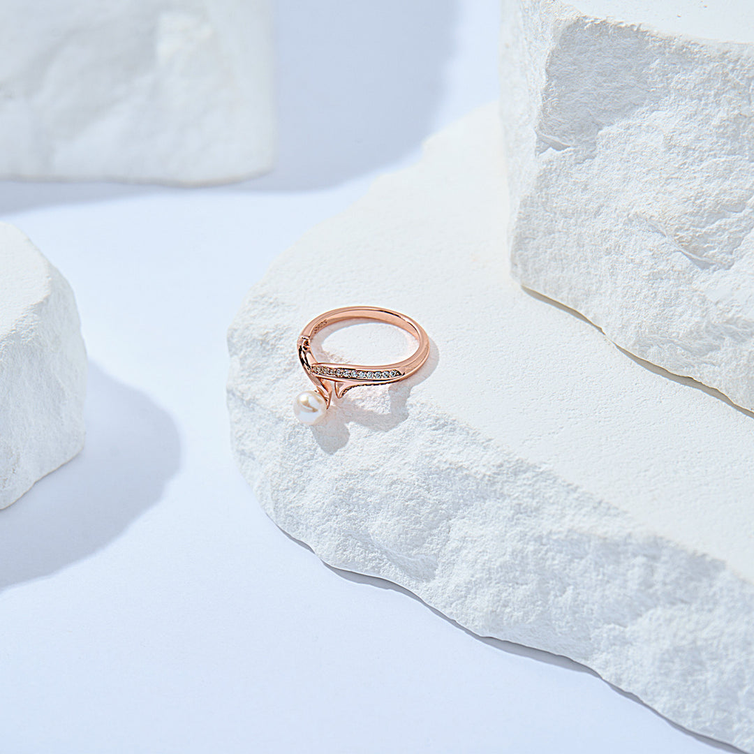 Top Grade Freshwater Pearl Ring WR00353 | ROSE