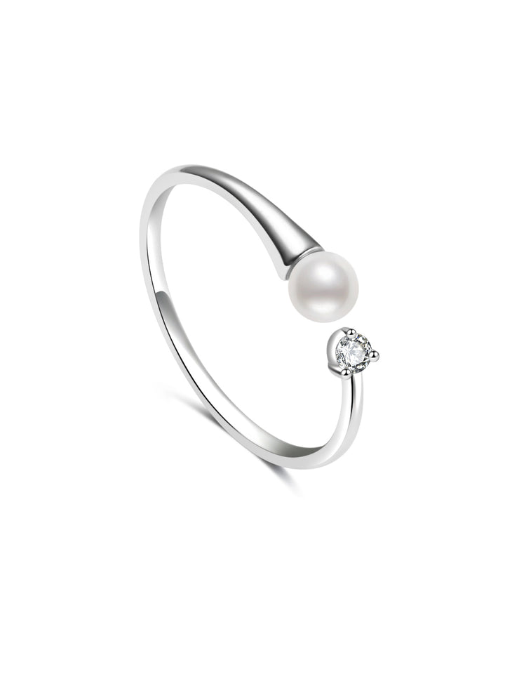 Anillo de Perla de Agua Dulce de Primera Calidad WR00355