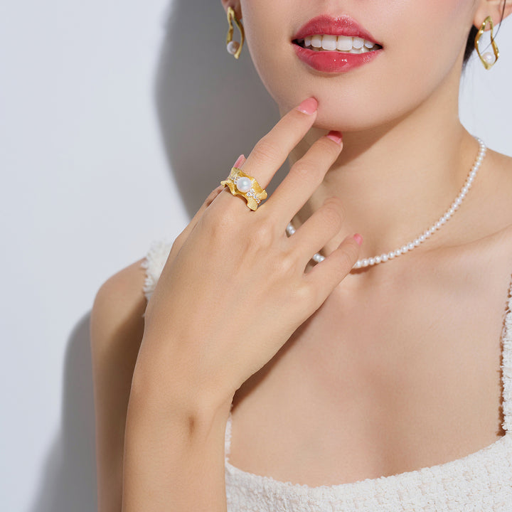 Top Grade Freshwater Pearl Ring WR00461 | LADY BOSS