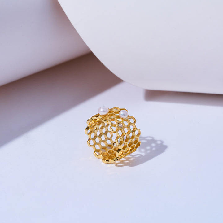 Top Grade Freshwater Pearl Ring WR00362 | BEE-LIEVE