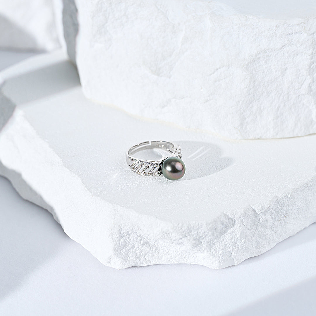 Top Lustre Tahitian Pearl Ring WR00365