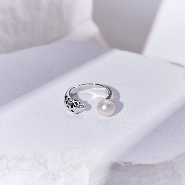Leopard Freshwater Pearl Ring WR00366| SAFARI - PEARLY LUSTRE