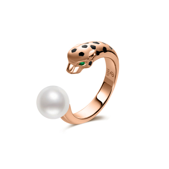 Bague Léopard Perle d'Eau Douce WR00367| SAFARI