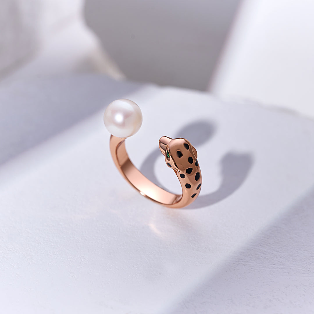 Leopard Freshwater Pearl Ring WR00367| SAFARI - PEARLY LUSTRE