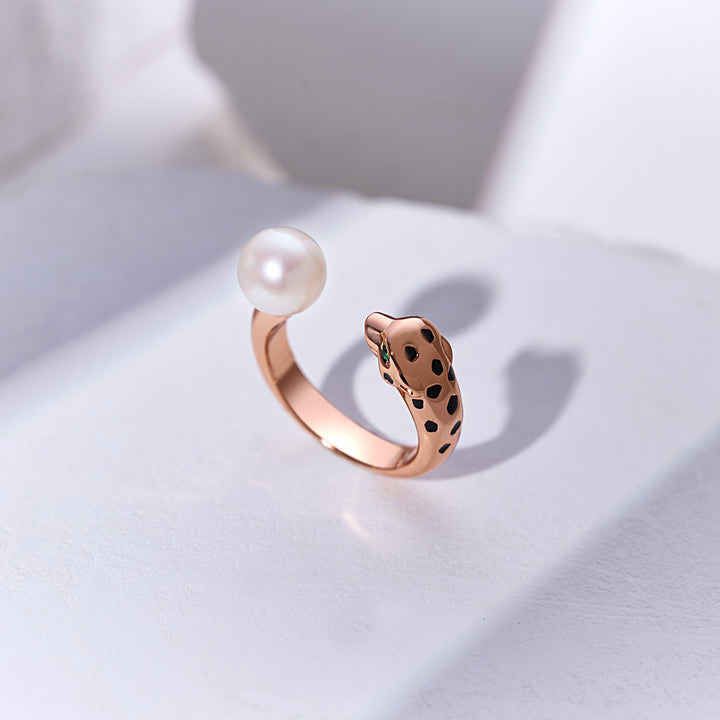 Leopard Freshwater Pearl Ring WR00367| SAFARI - PEARLY LUSTRE