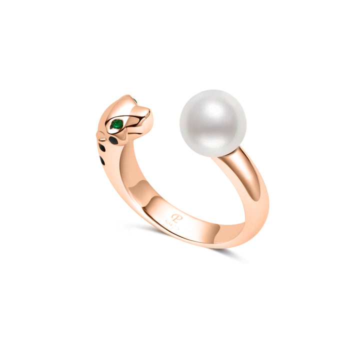 Bague Léopard Perle d'Eau Douce WR00367| SAFARI