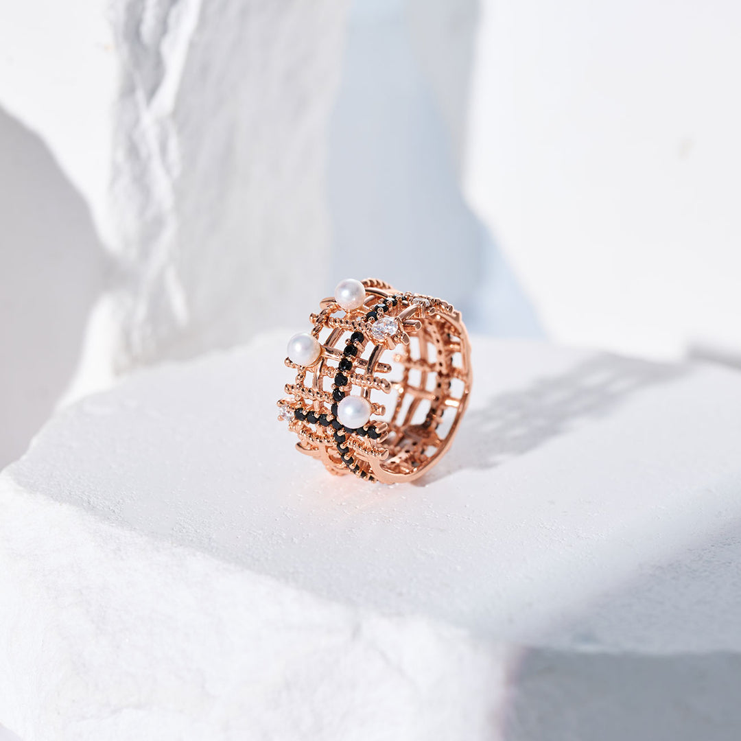 顶级淡水珍珠戒指 WR00371 | TWEED