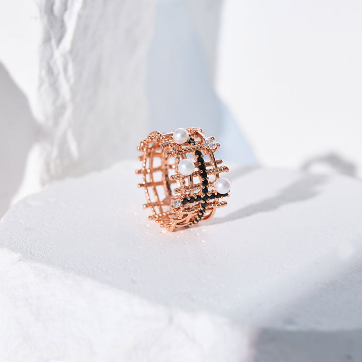 顶级淡水珍珠戒指 WR00371 | TWEED