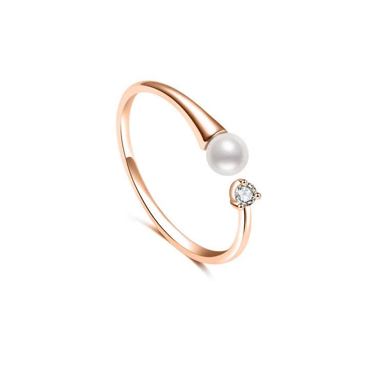Anello con Perla d'Acqua Dolce di Alta Qualità WR00373 | CELESTE