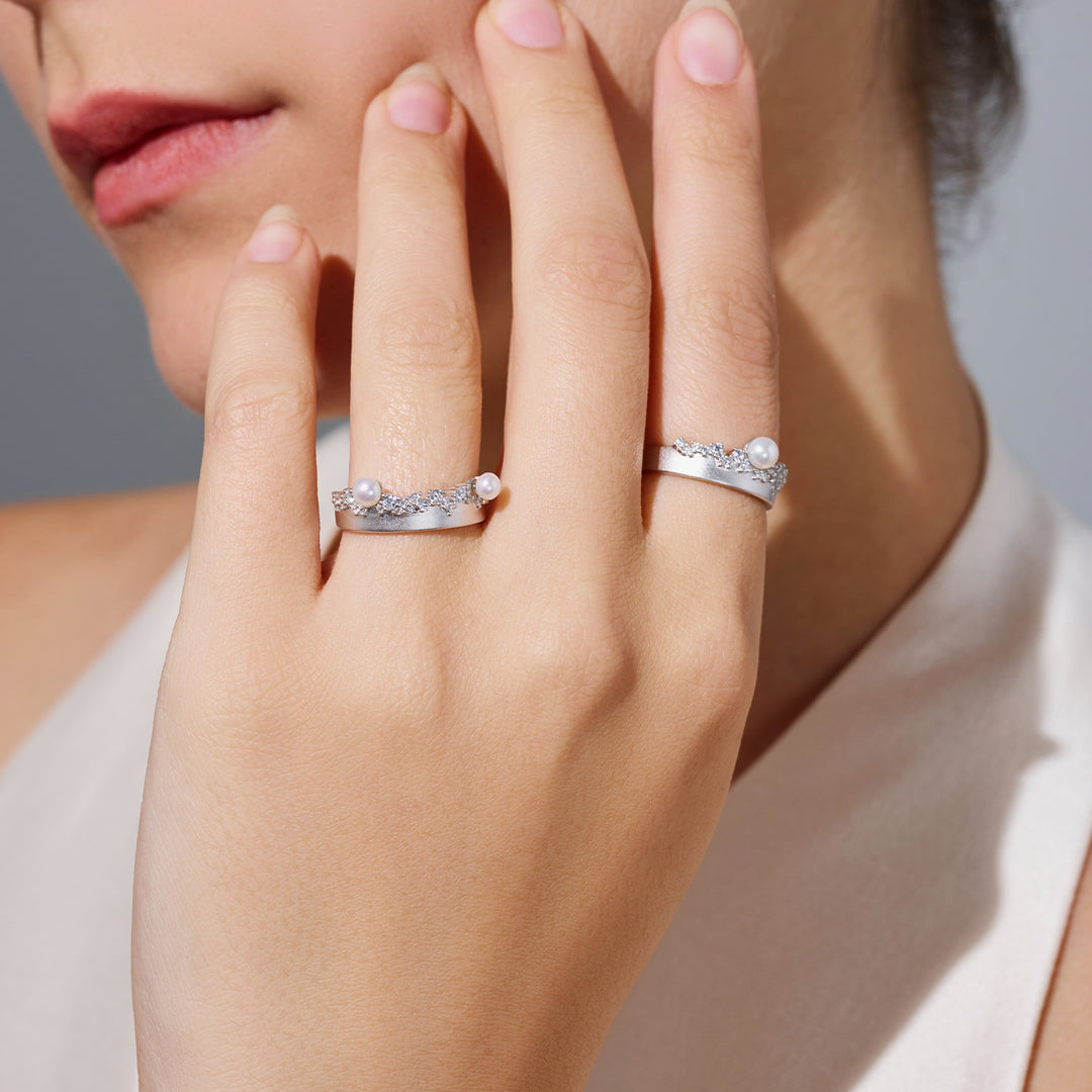 Anello con Perla d'Acqua Dolce di Prima Qualità WR00375 | SANDS