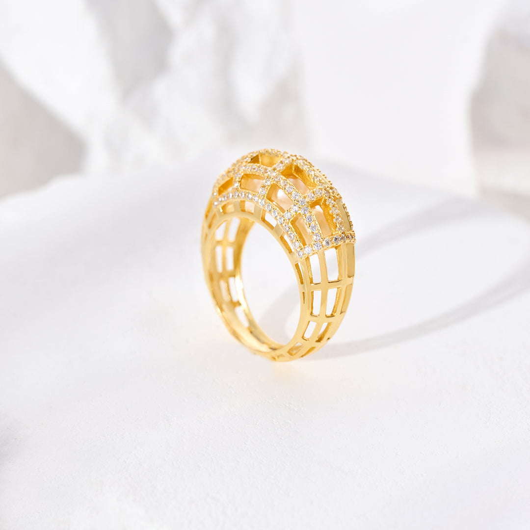 Top Grade Freshwater Pearl Ring WR00376 | WATERFALL - PEARLY LUSTRE