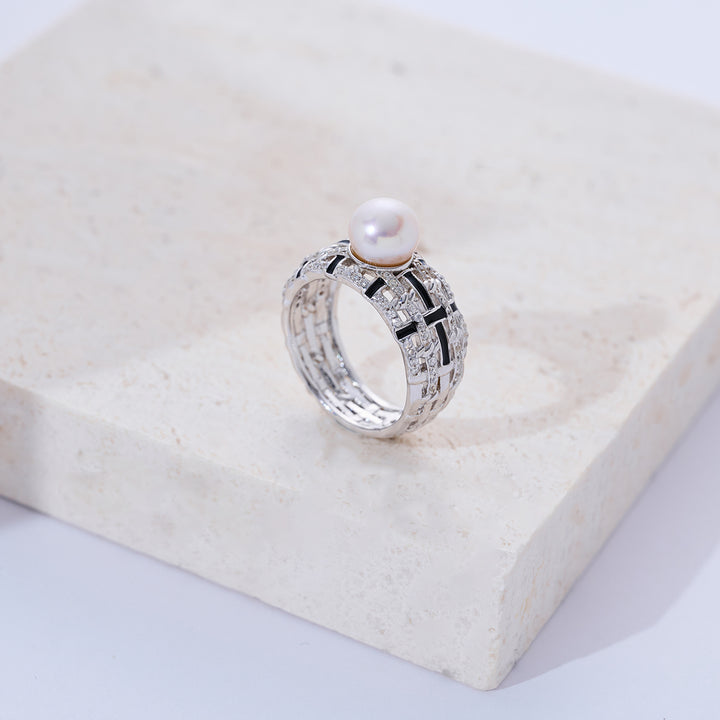 Top-Qualität Süßwasserperlenring WR00377 | TWEED