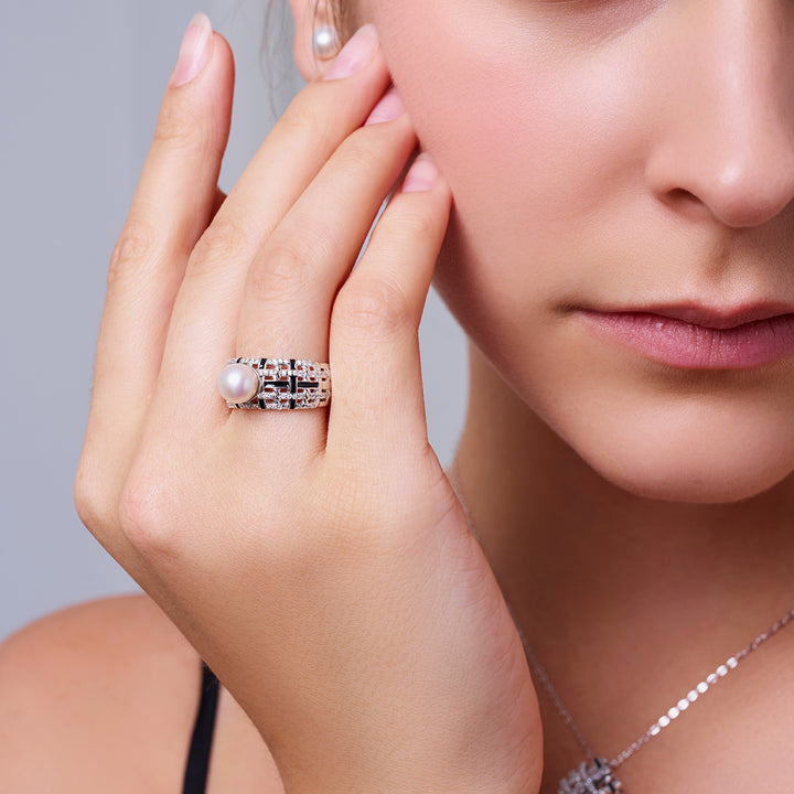 頂級淡水珍珠戒指 WR00377 | TWEED
