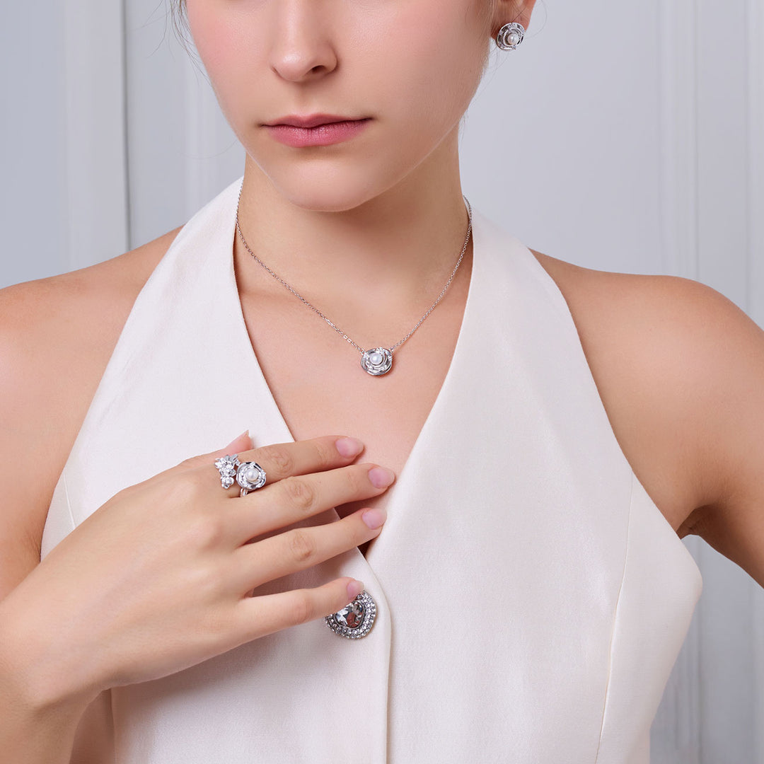 頂級淡水珍珠戒指 WR00378 | ROSE