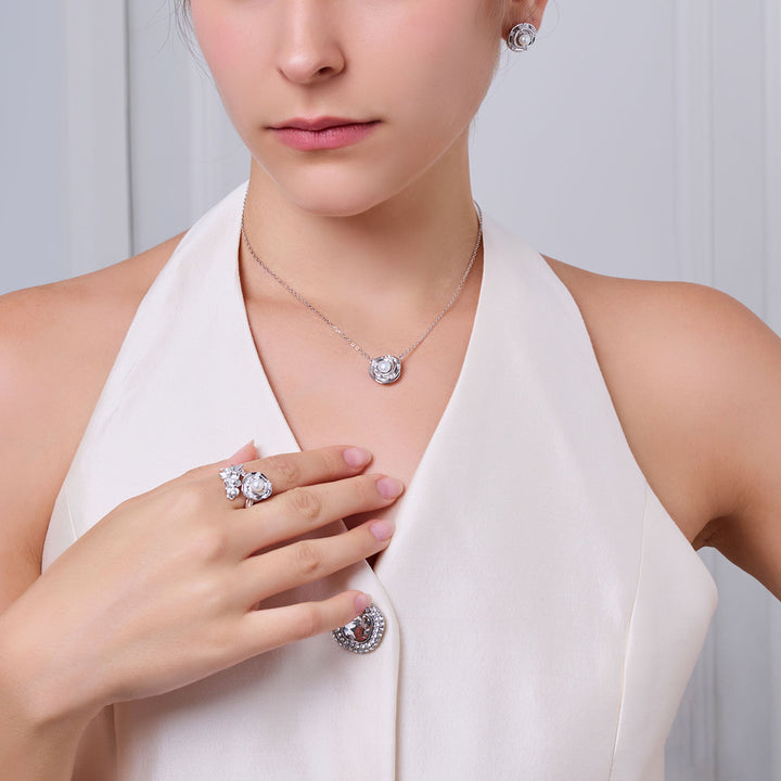 頂級淡水珍珠戒指 WR00378 | ROSE