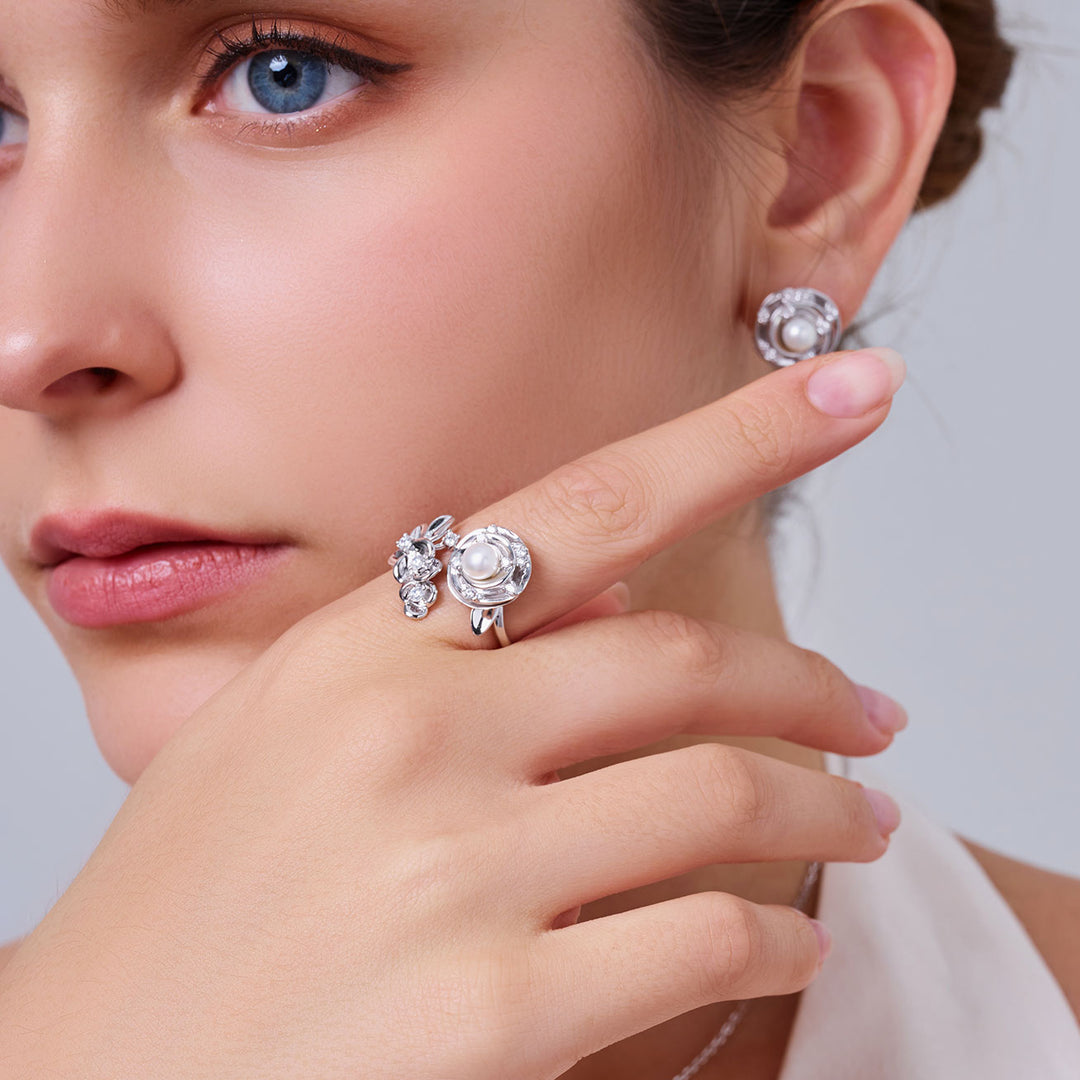 頂級淡水珍珠戒指 WR00378 | ROSE