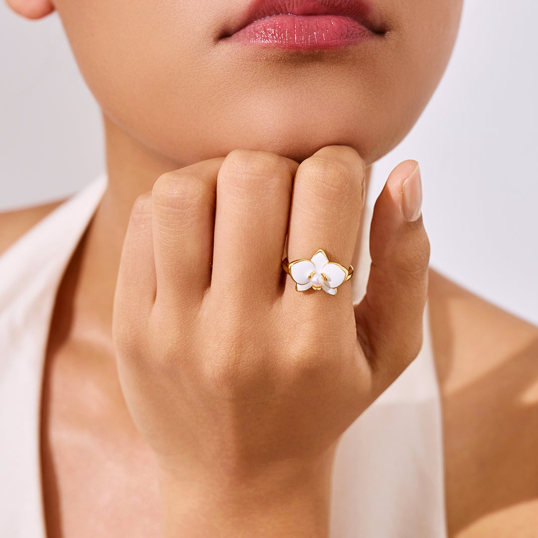 Top Grade Freshwater Pearl Rings WR00380 | ORCHID