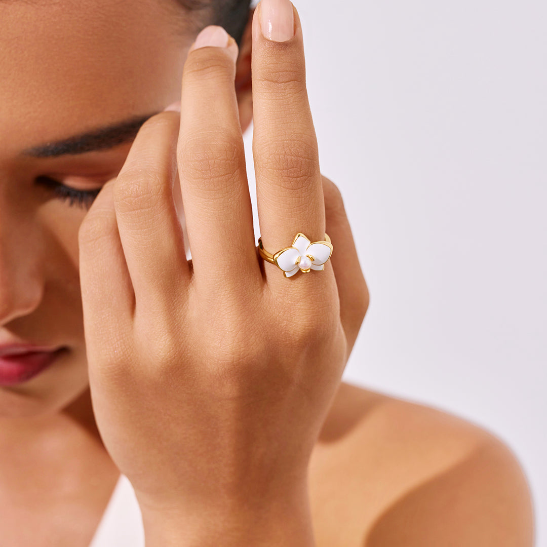 Top Grade Freshwater Pearl Rings WR00380 | ORCHID