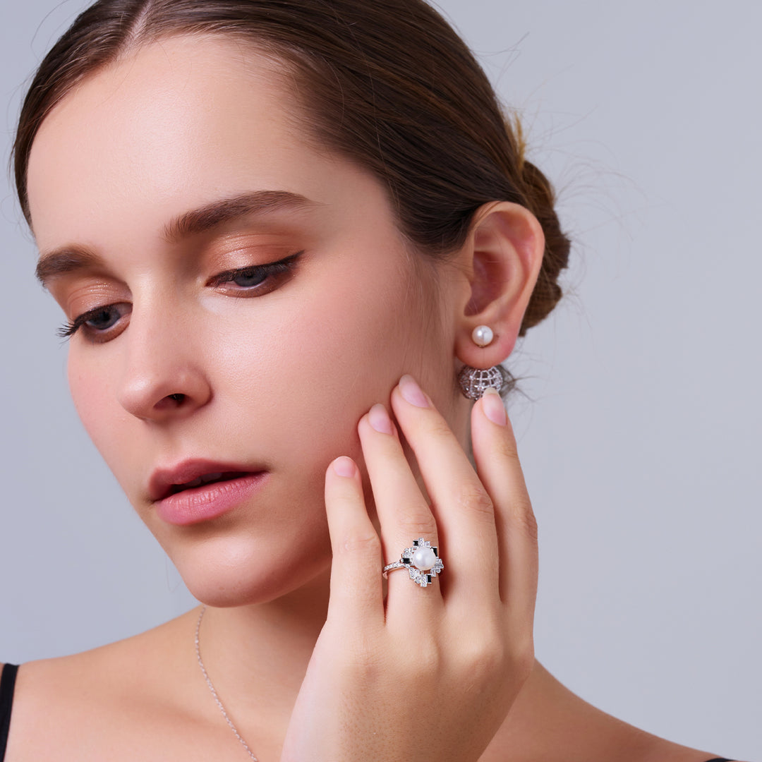 최고급 담수 진주 반지 WR00381 | TWEED