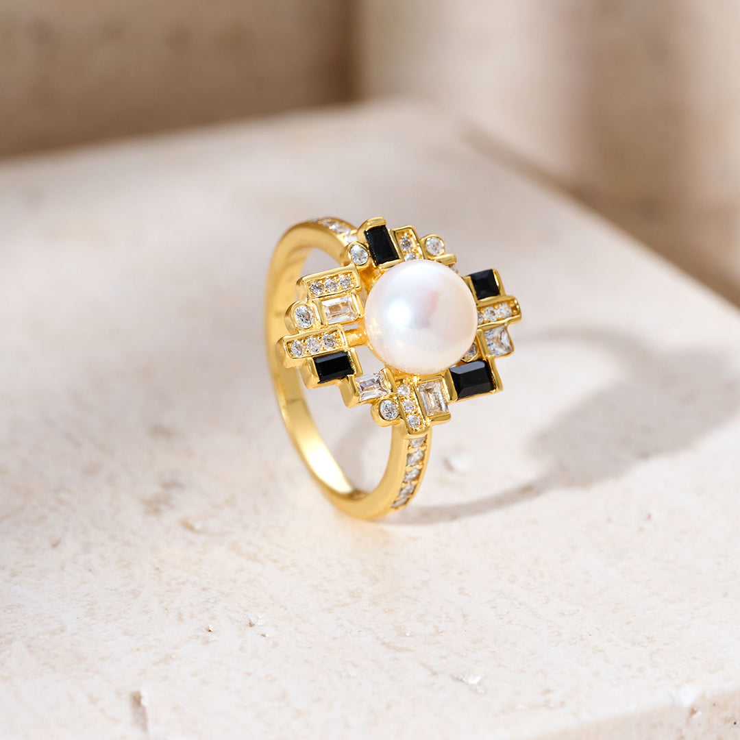 Cincin Mutiara Air Tawar Gred Atas WR00382 | TWEED
