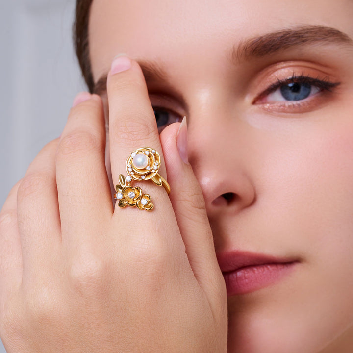 頂級淡水珍珠戒指 WR00383 | ROSE