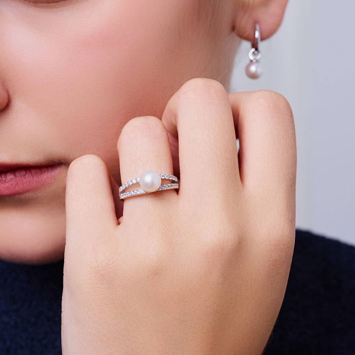 トップグレード淡水パールリング WR00384