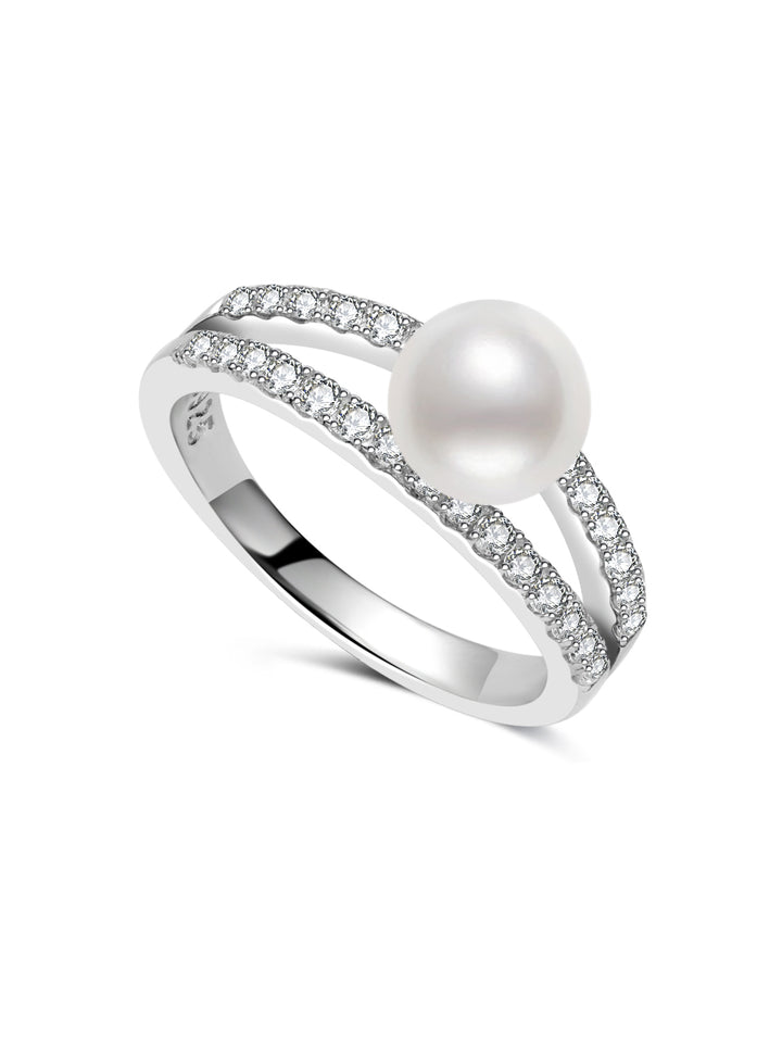 Bague en perle d'eau douce de qualité supérieure WR00384