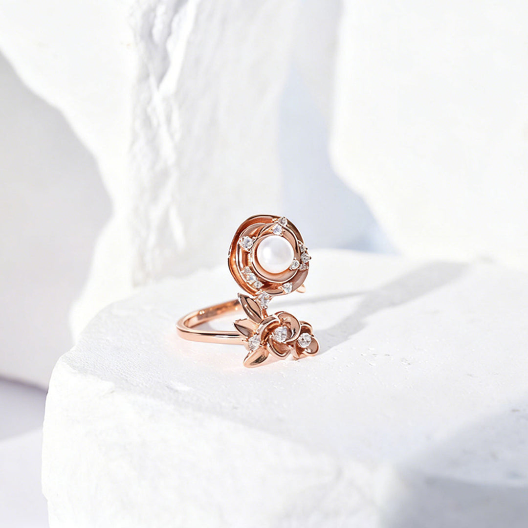 Cincin Mutiara Air Tawar Gred Atas WR00390 | ROSE