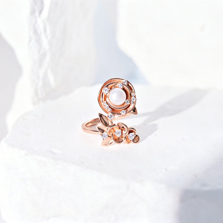 Cincin Mutiara Air Tawar Gred Atas WR00390 | ROSE