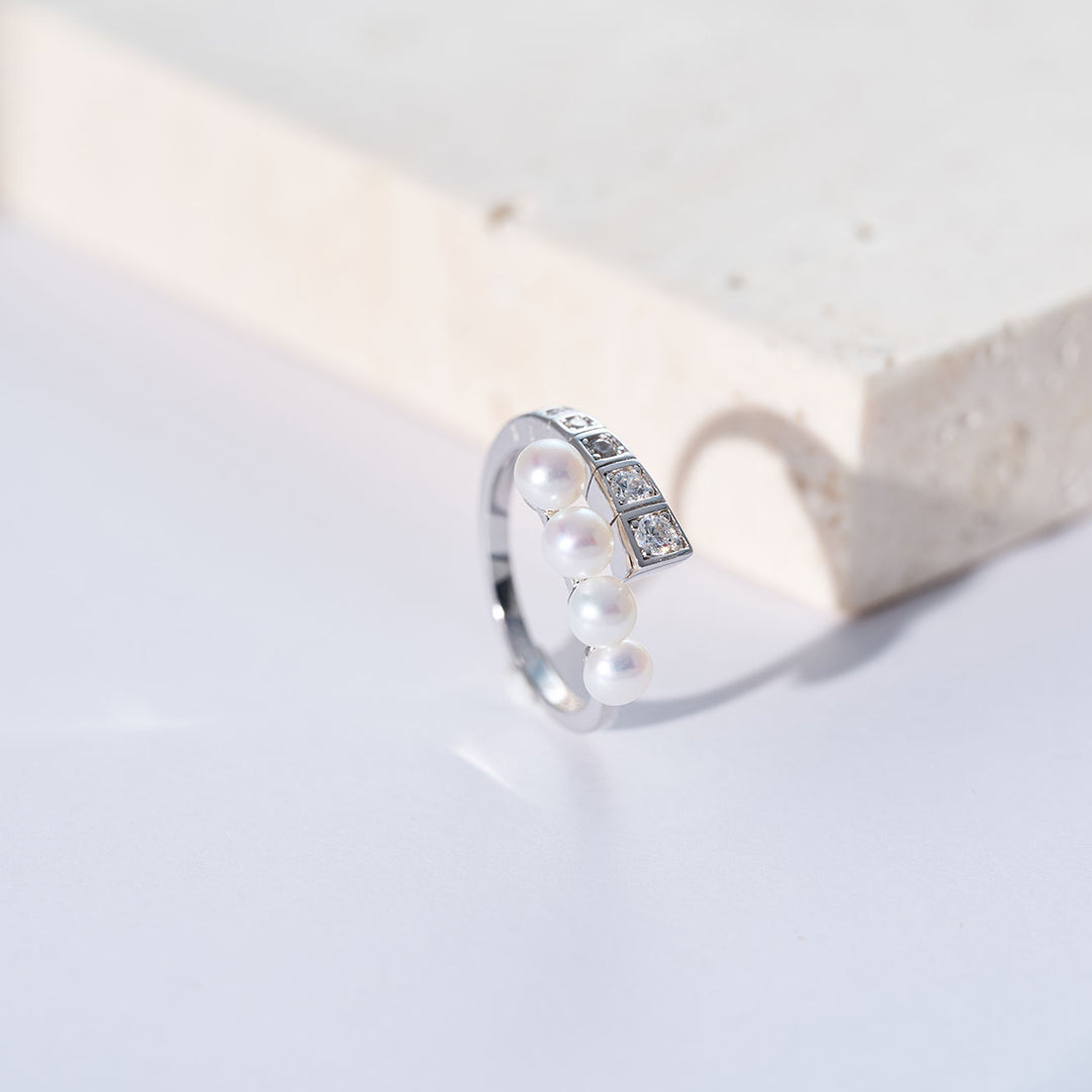 خاتم لؤلؤ مائي عذب عالي الجودة WR00391 | WATERFALL