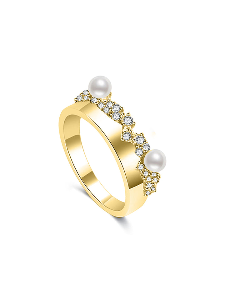 Anillo de perla de agua dulce de primera calidad WR00393 | SANDS