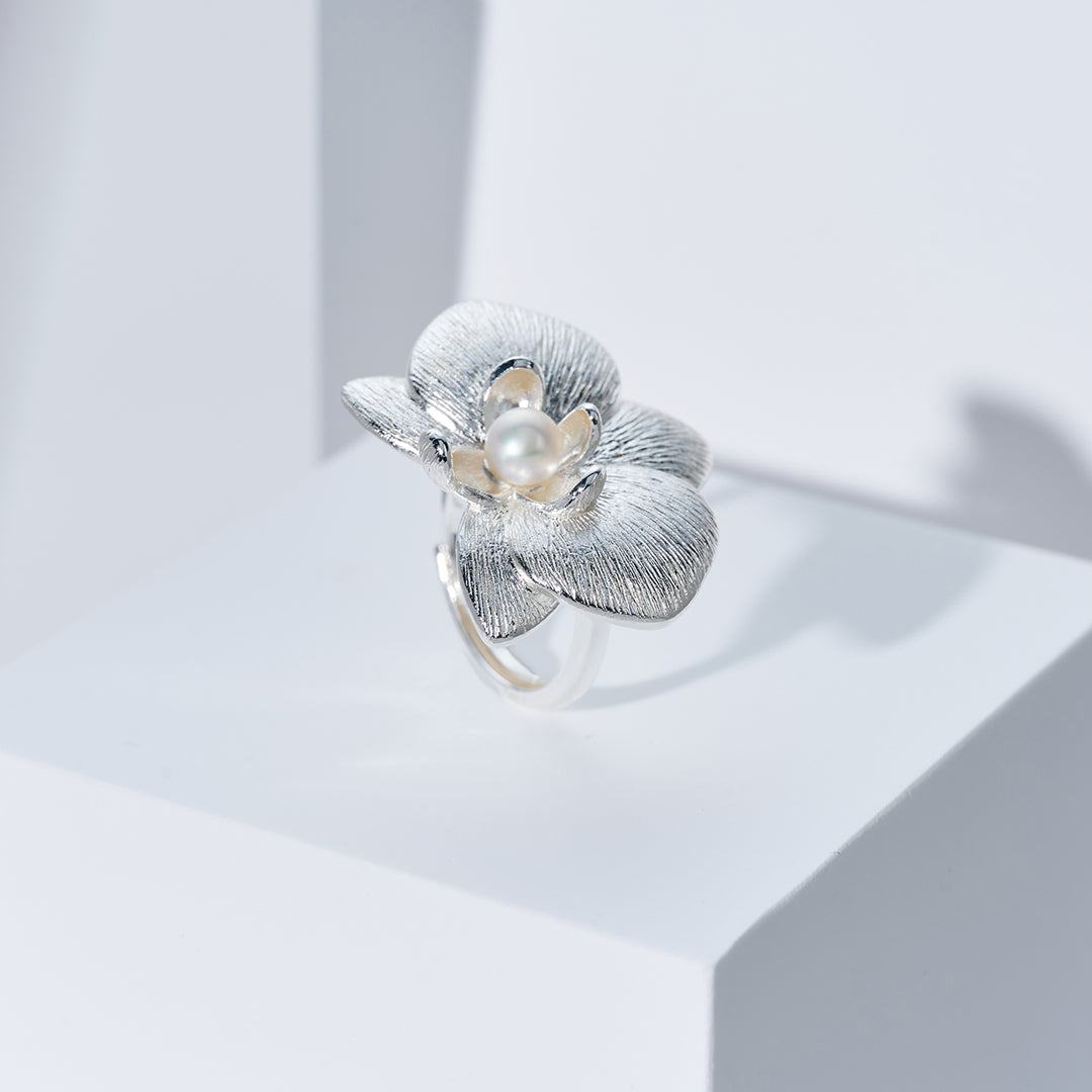 Cincin Mutiara Air Tawar Gred Atas WR00398 | ORCHID