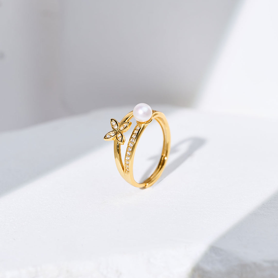 최고급 담수 진주 반지 WR00402 | EVERLEAF