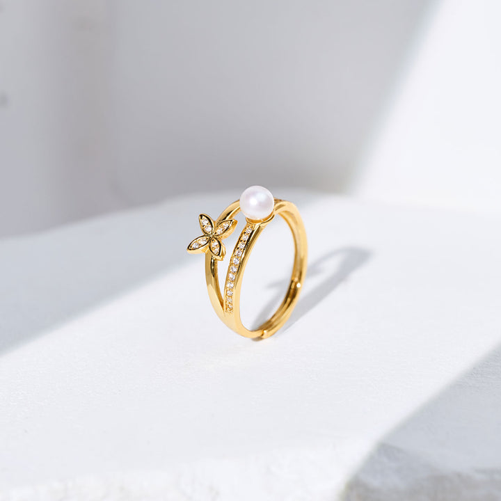 최고급 담수 진주 반지 WR00402 | EVERLEAF