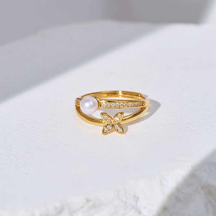 최고급 담수 진주 반지 WR00402 | EVERLEAF