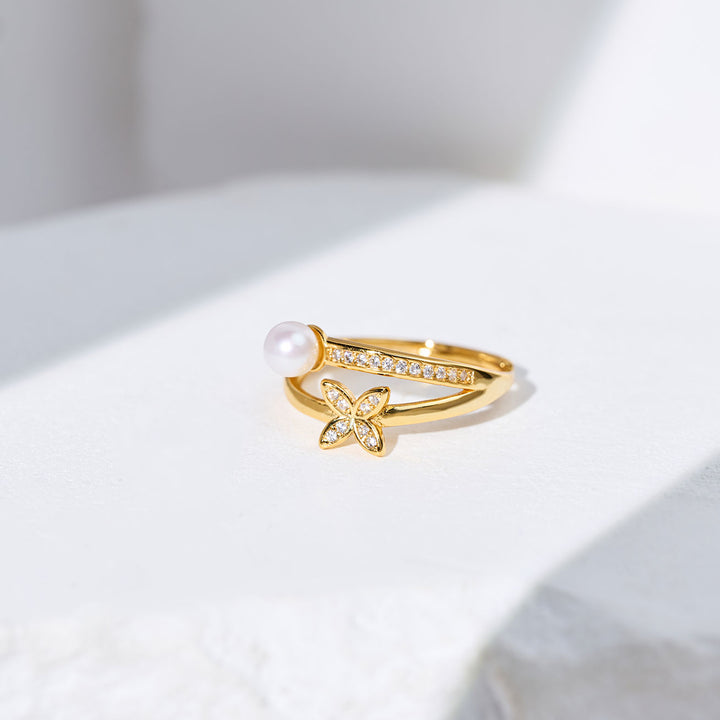 최고급 담수 진주 반지 WR00402 | EVERLEAF