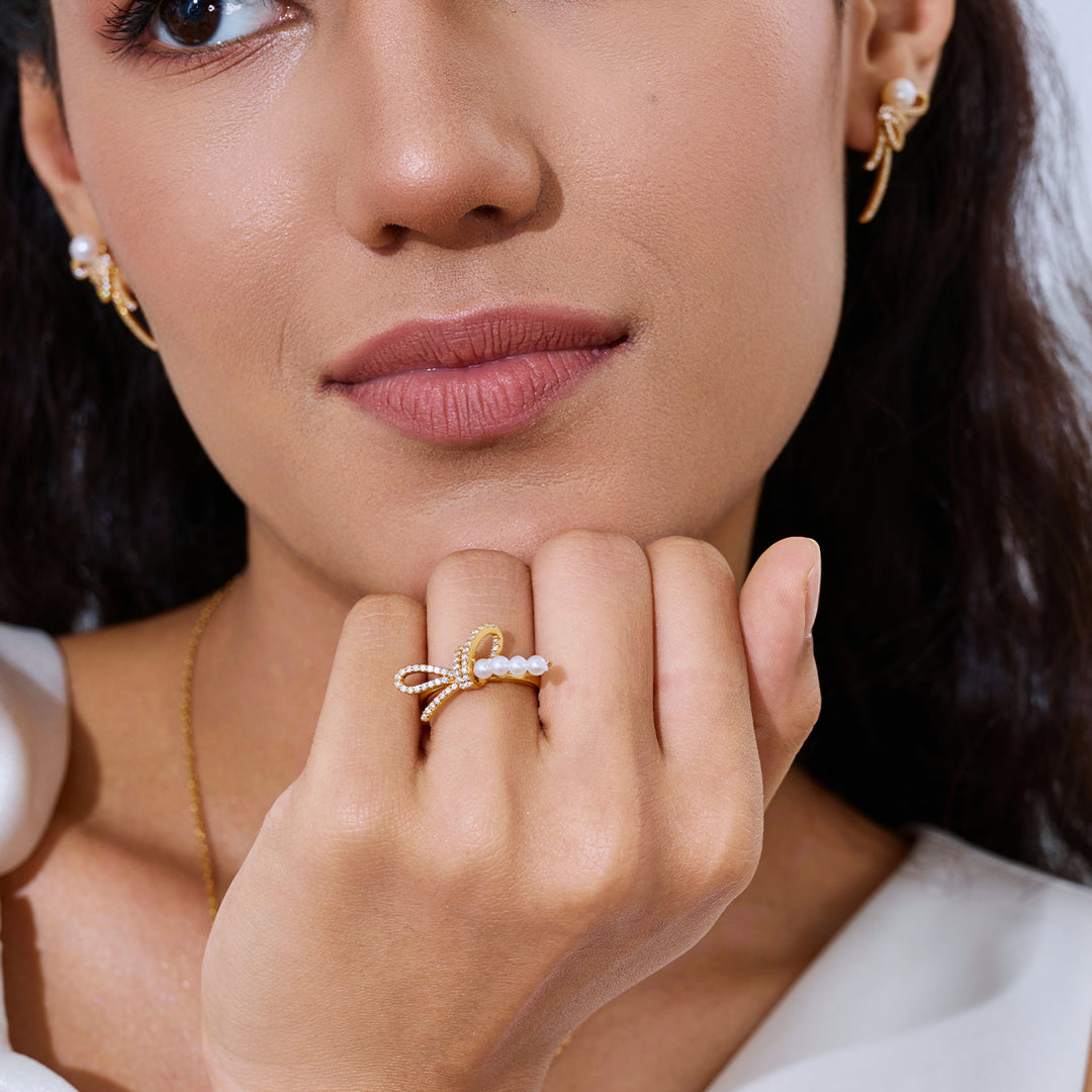 Freshwater Pearl Ring WR00406 | RIBBON