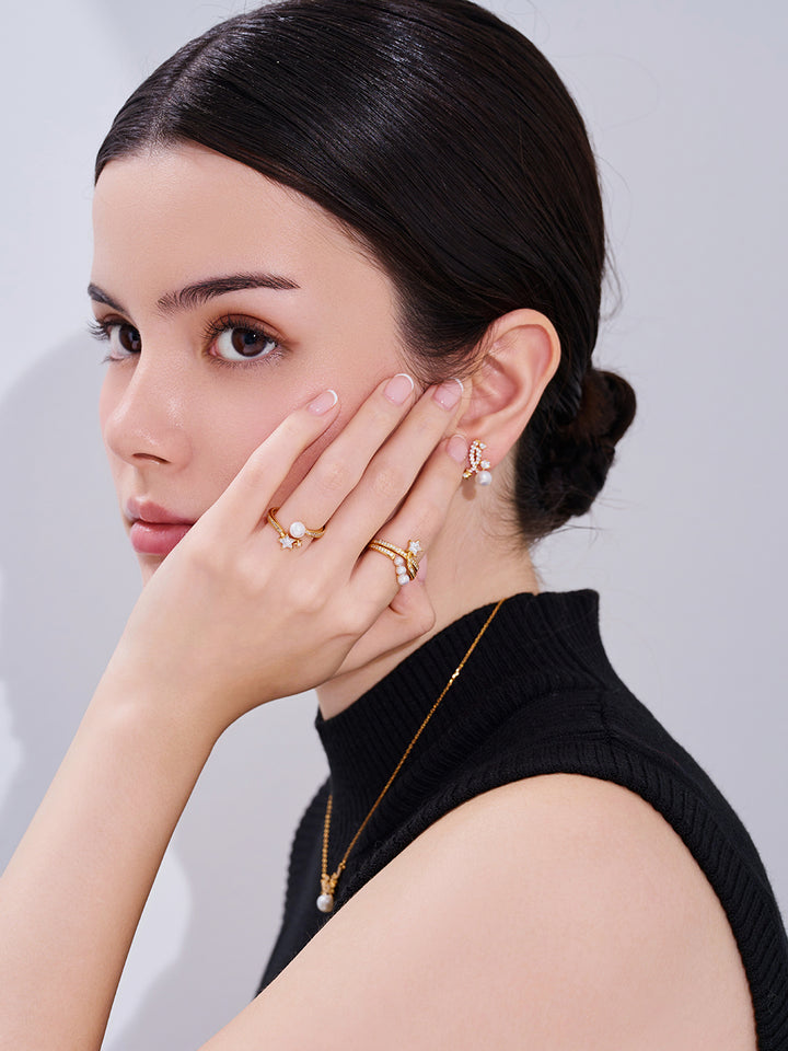 顶级淡水珍珠戒指 WR00408 | STARRY