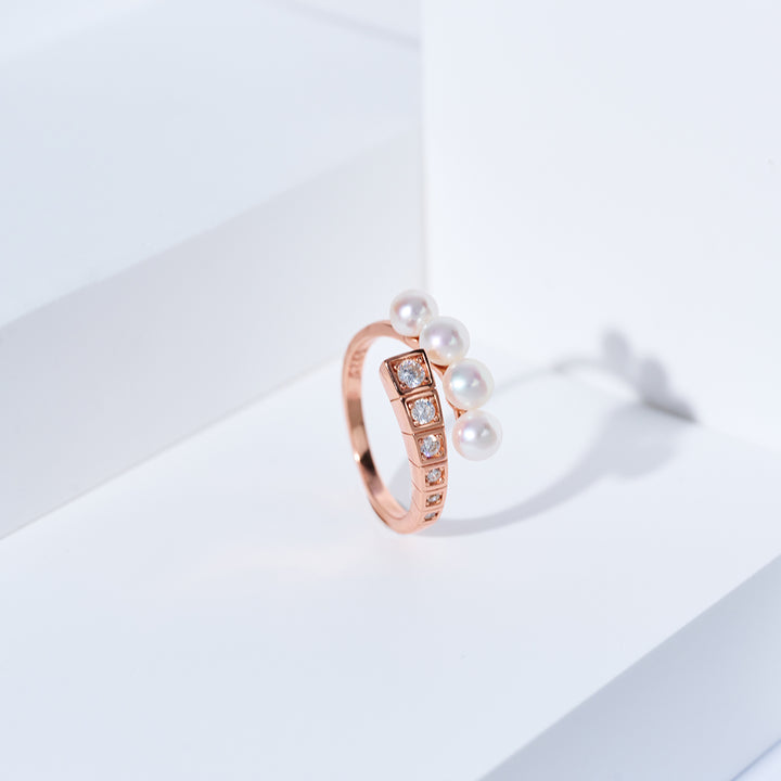 Top Grade Freshwater Pearl Ring WR00411 | WATERFALL