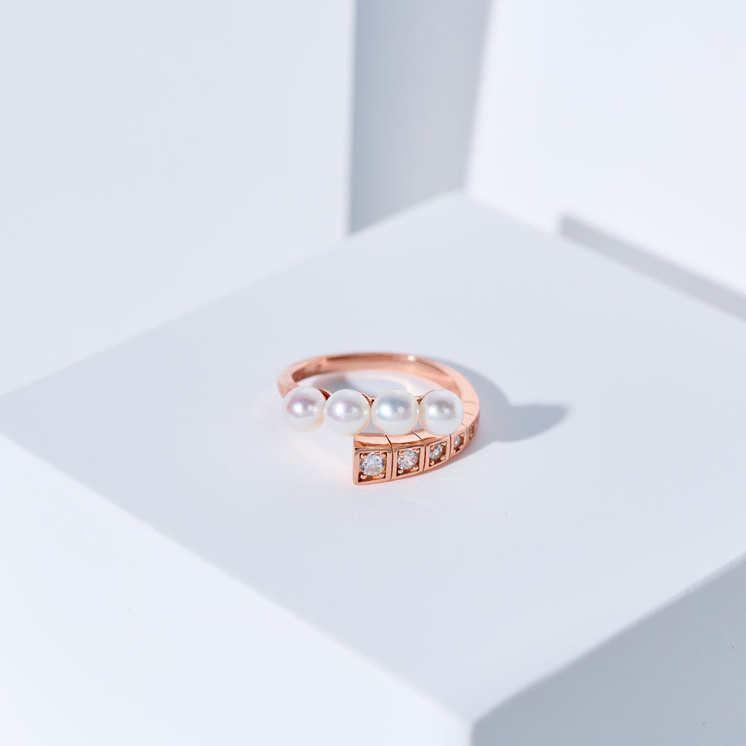 Top Grade Freshwater Pearl Ring WR00411 | WATERFALL