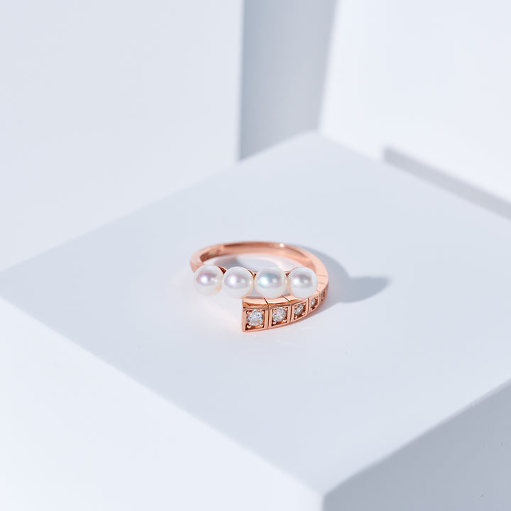 Top Grade Freshwater Pearl Ring WR00411 | WATERFALL