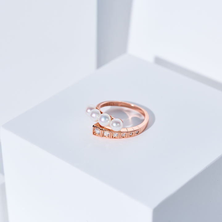 Top Grade Freshwater Pearl Ring WR00411 | WATERFALL