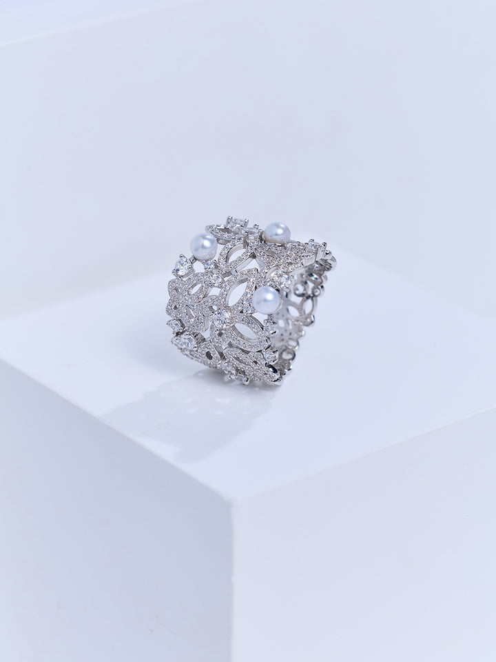 Top Grade Freshwater Pearl Ring WR00413 | BUTTERFLY