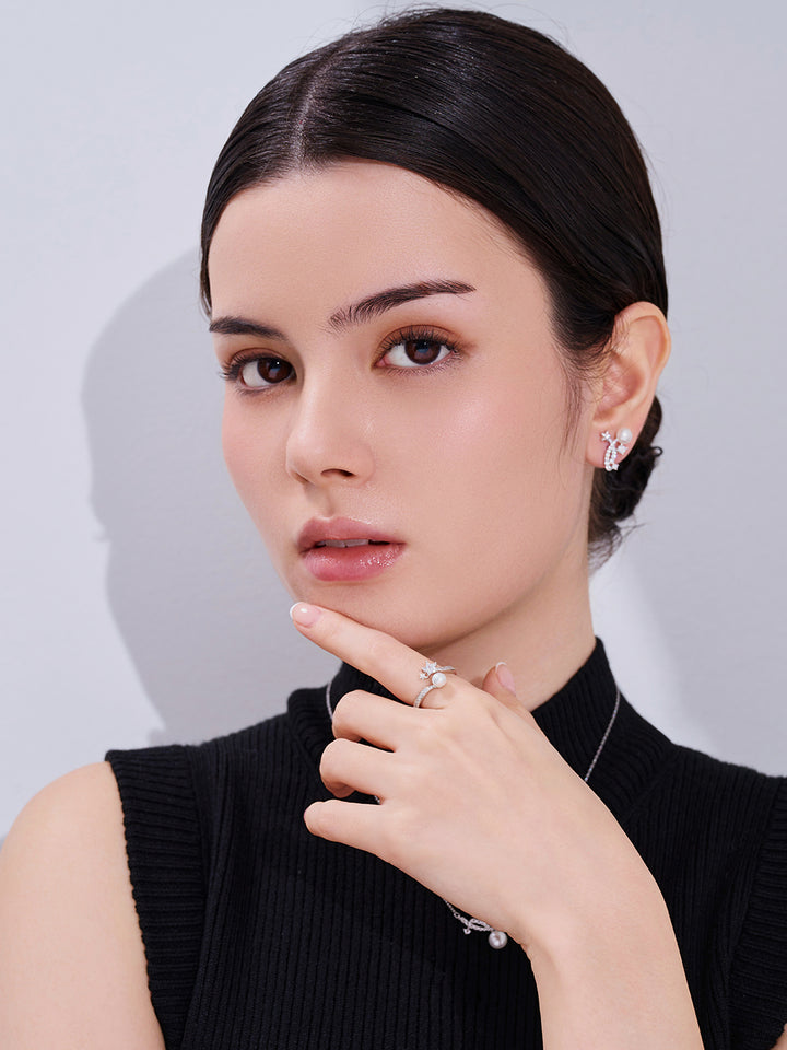 Anello con Perla d'Acqua Dolce di Prima Qualità WR00415 | STARRY